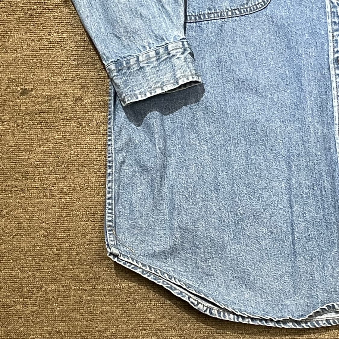 (L) 90s Levi's 리바이스 코튼 데님 셔츠 상품이미지3