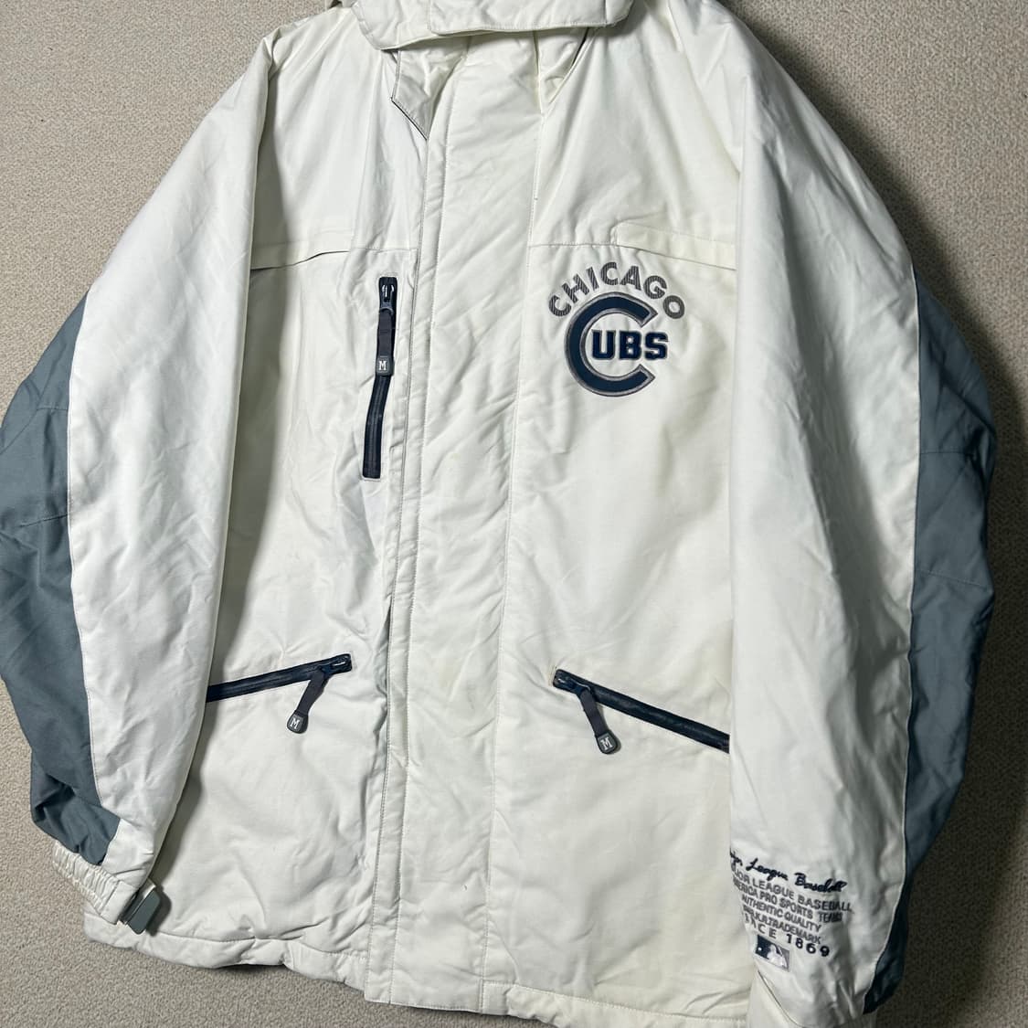 (XL) MLB 화이트 시카고 컵스 스노우보드 점퍼  상품이미지2
