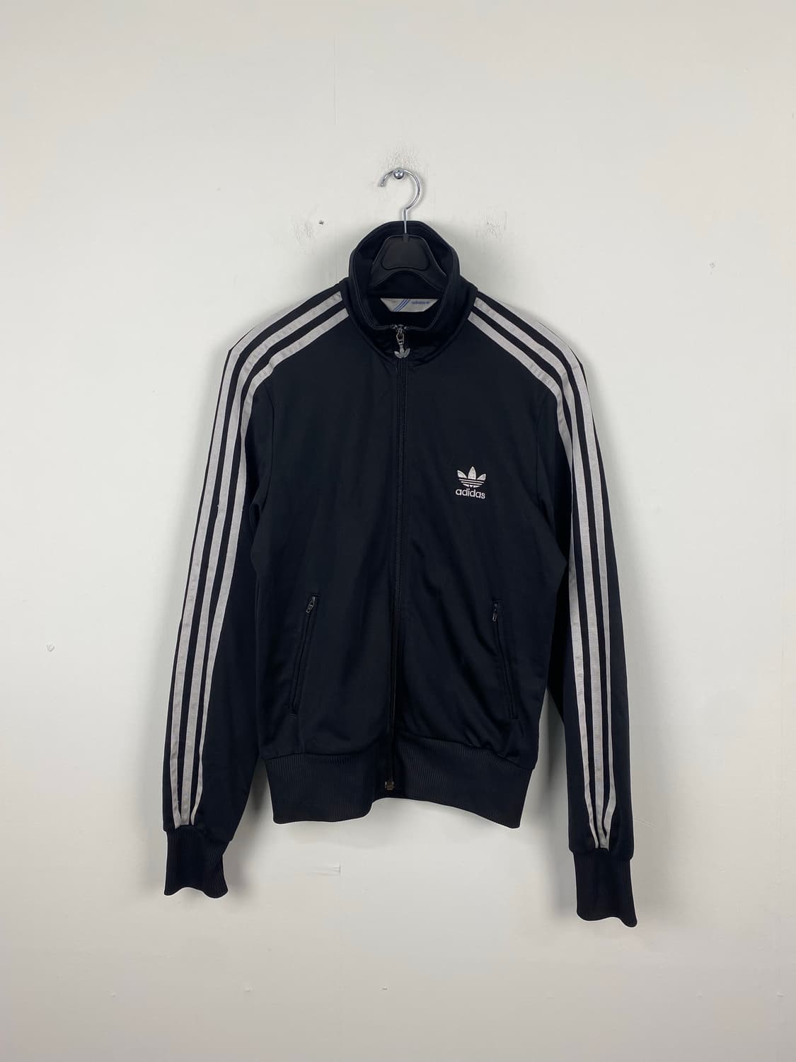 아디다스 파이어버드 검은 검회 백로고 트랙자켓 져지 L <481> 상품이미지2