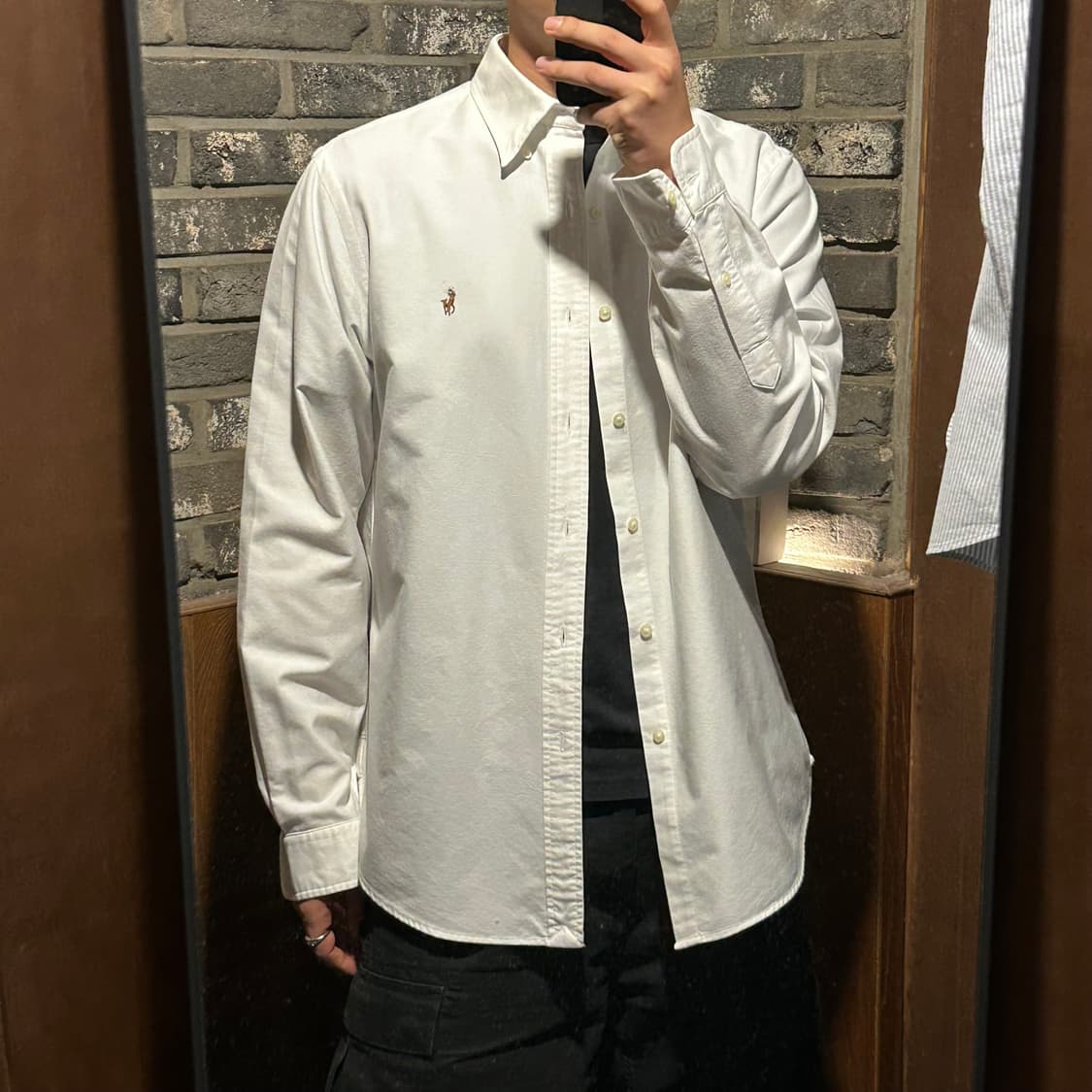 L) 폴로 랄프로렌 클래식핏 옥스포드 화이트 셔츠 상품이미지9