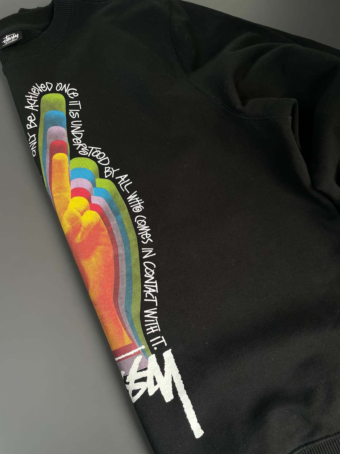 [M] 스투시 피스 사인 크루넥 스웻셔츠 맨투맨 상품이미지5