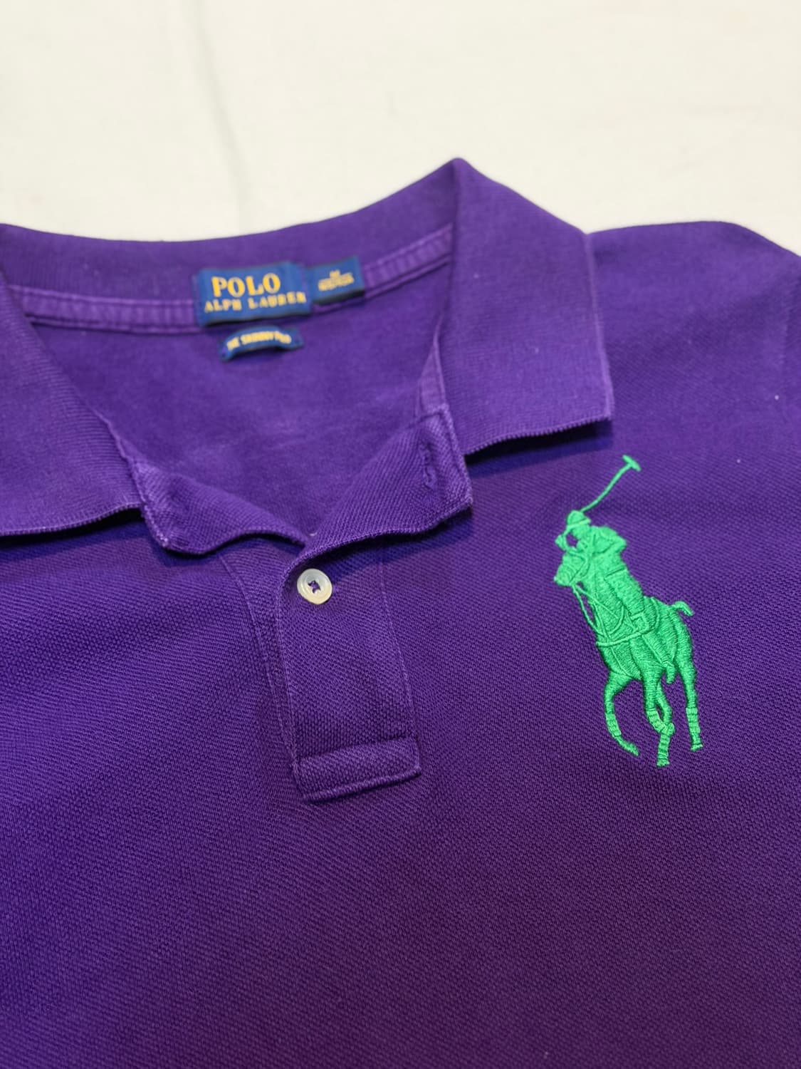폴로 랄프로렌 빅포니 반팔 카라티 퍼플 상품이미지2