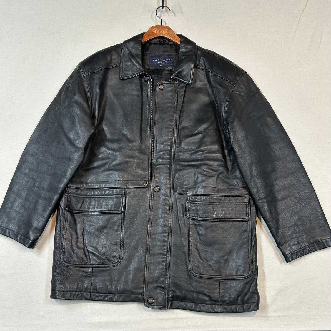 XL) GARBATO 빈티지 양가죽 램스킨 카코트 가죽 자켓 상품이미지1