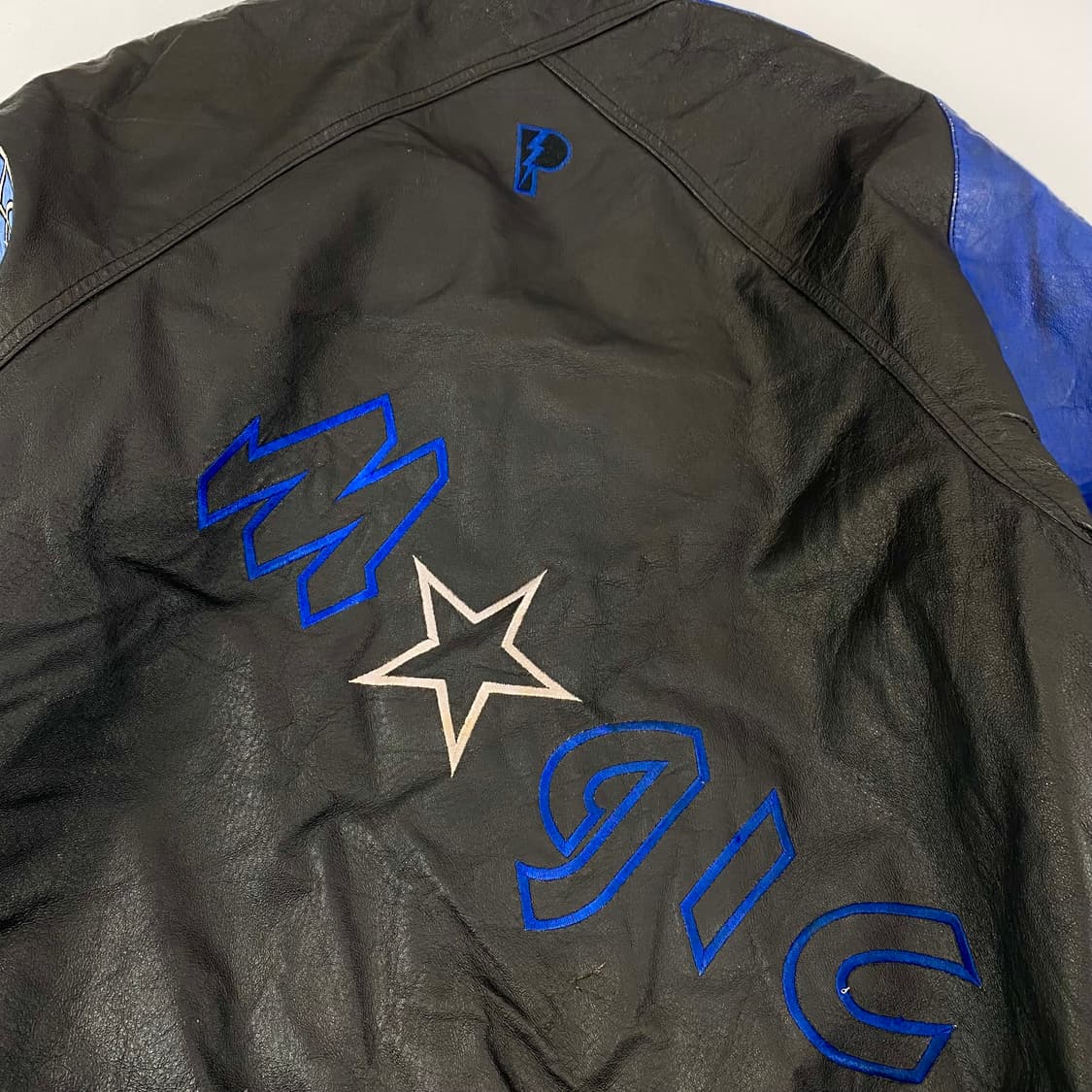 90s 프로플레이어 NBA 올랜도 매직 올드스쿨 리얼 레더 자켓 (103 상품이미지5