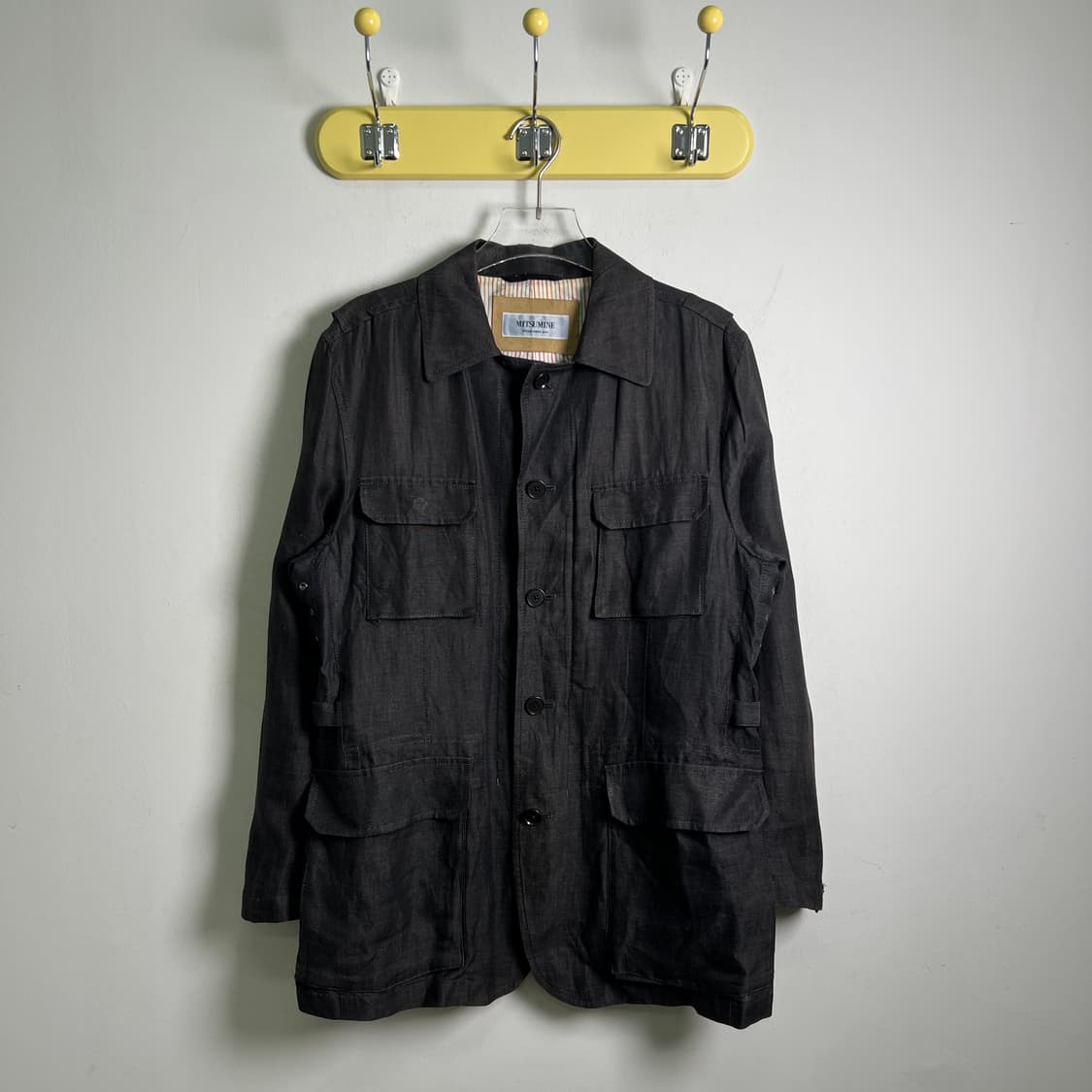 MITSUMINE 미츠미네 블랙 린넨 퍼티그 자켓 M 상품이미지1