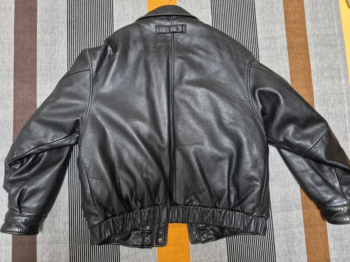 00's 에디바우어 구스다운 레더 봄버 자켓 상품이미지5