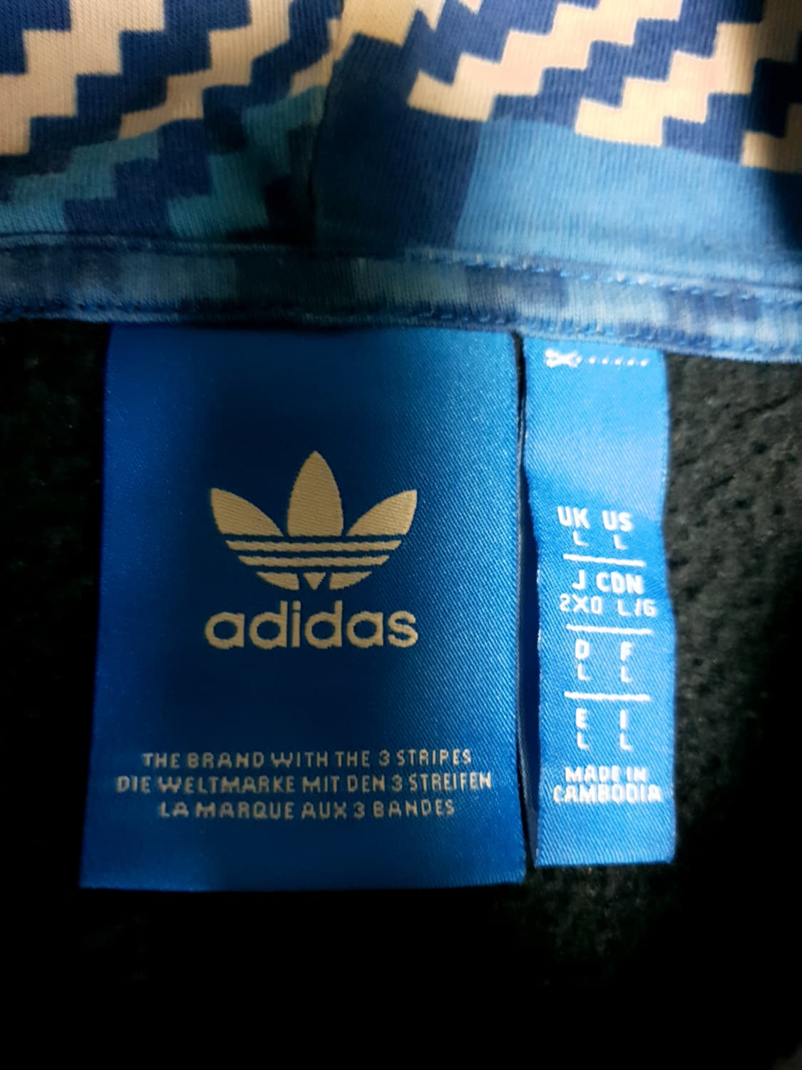 (해외판) 아디다스 트레포일 에센셜 워시드 후드티 네이비 (L) 상품이미지3