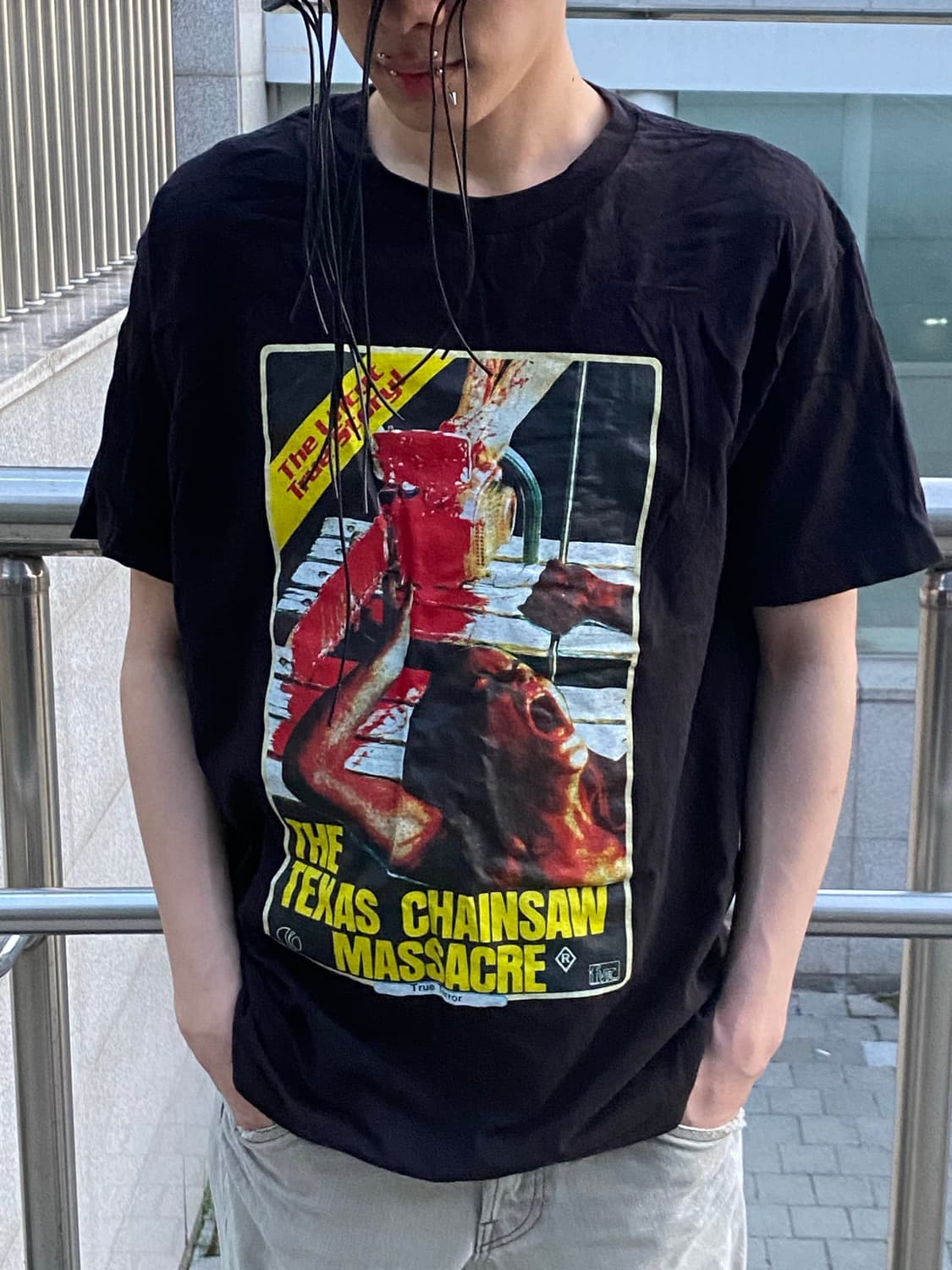 Wacko Maria Texas Chainsaw Tee Black L 상품이미지1