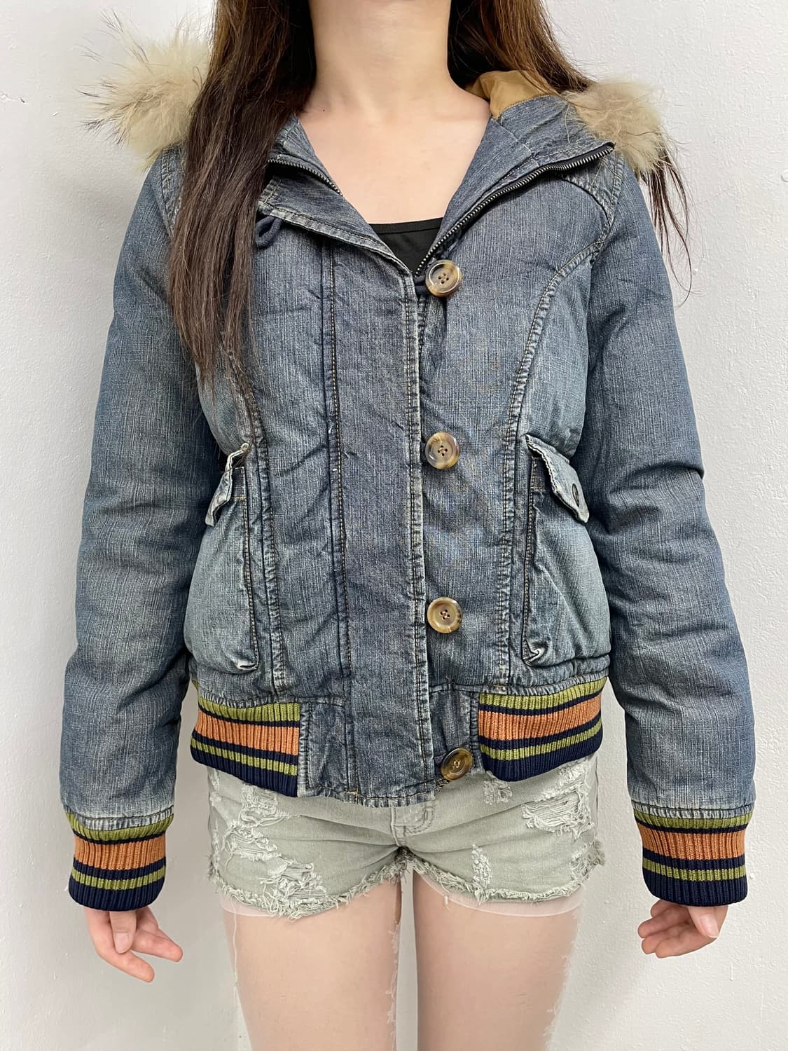 y2k 데님 버튼 자켓 상품이미지2
