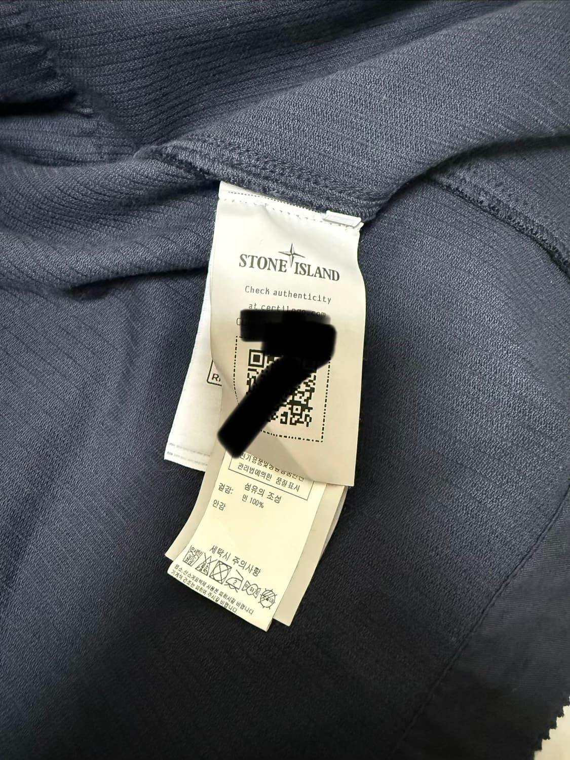 스톤 아일랜드 11604 코듀로이 셔츠 자켓 네이비 블루 - 24FW 상품이미지5