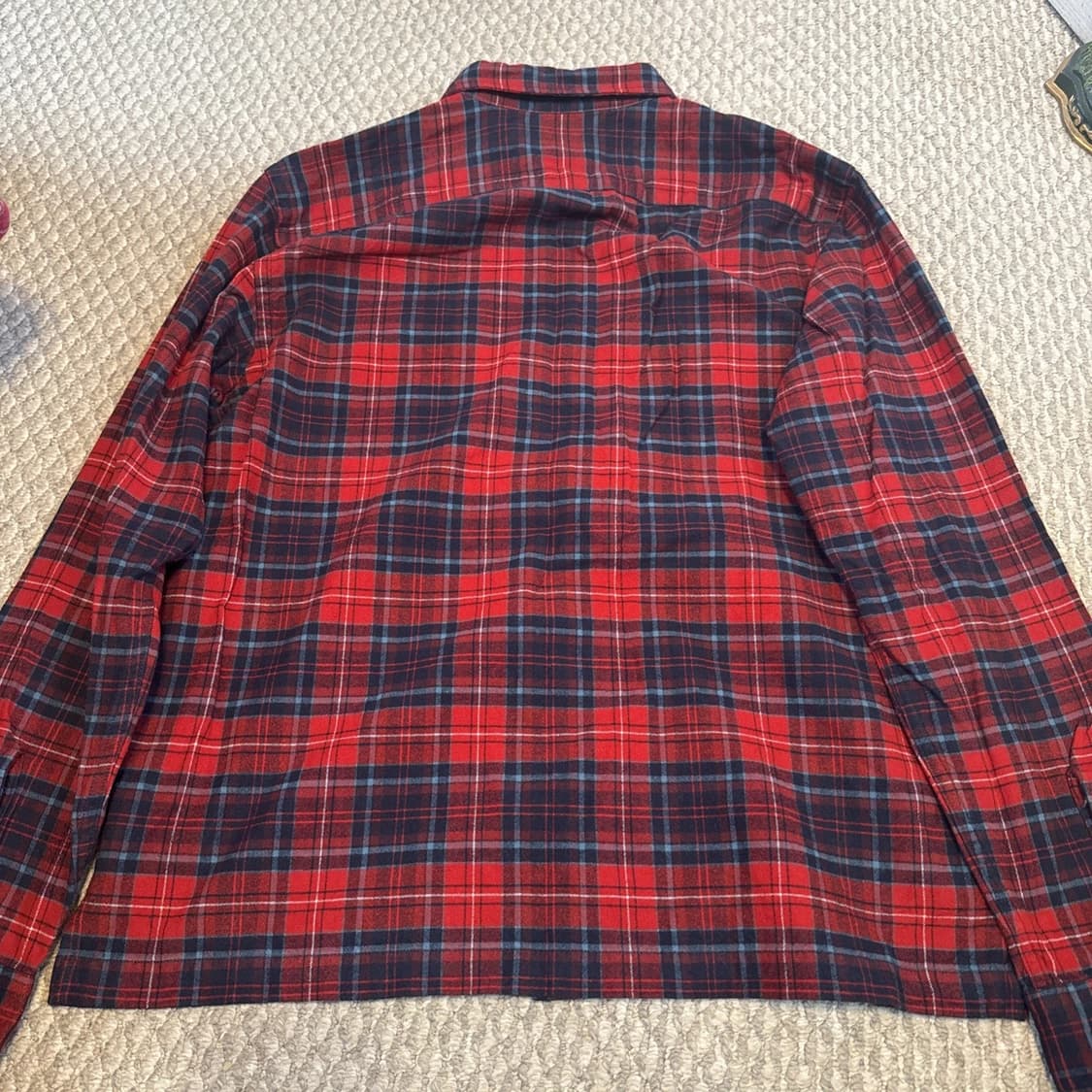 RRL 더블알엘 플래드 브러시 캠프 워크셔츠 레드 상품이미지7