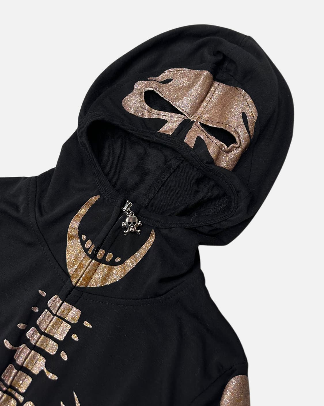 skull born crop hood zip-up 상품이미지2