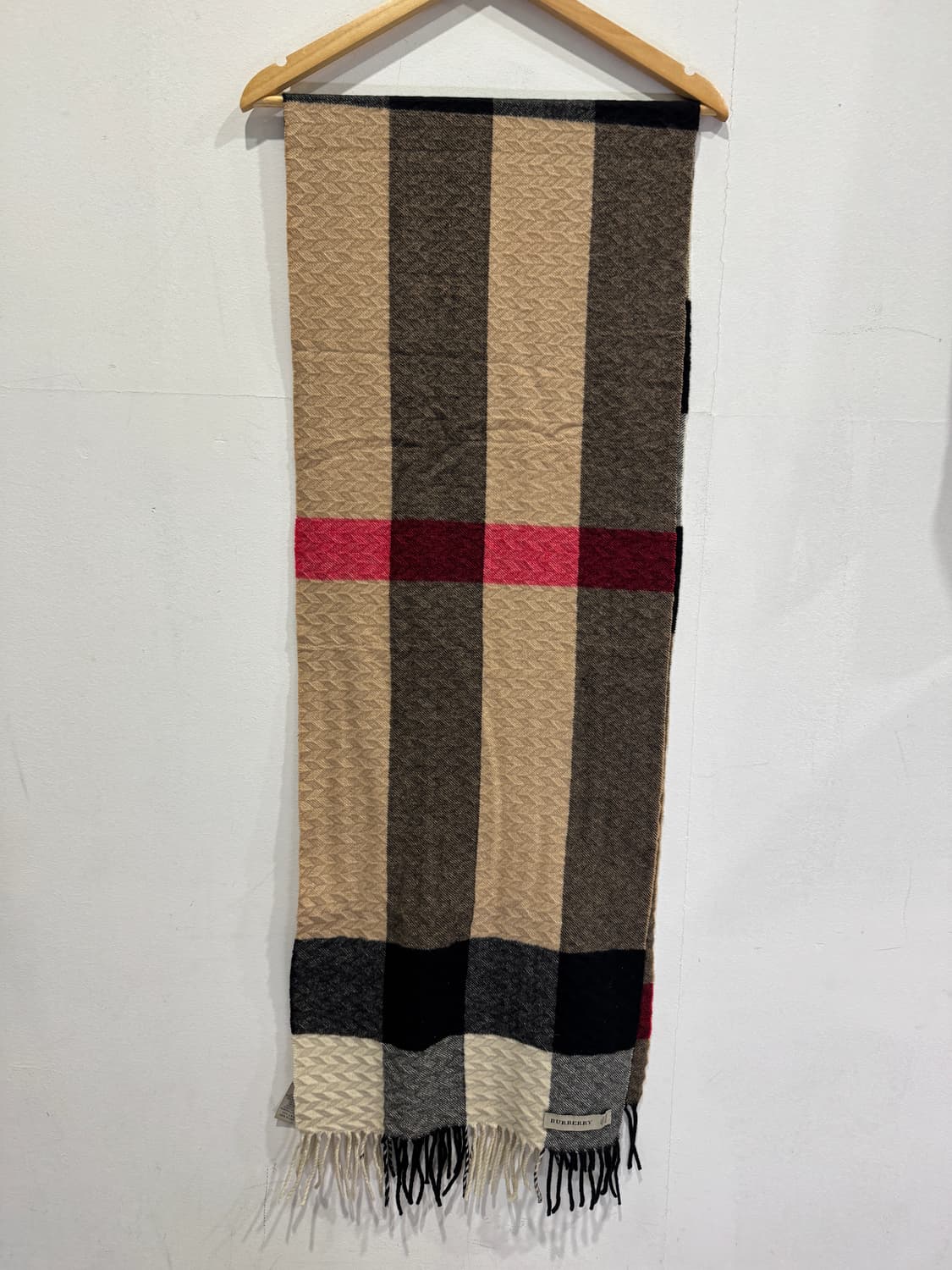 버버리 체크 캐시미어  머플러 정품 상품이미지1