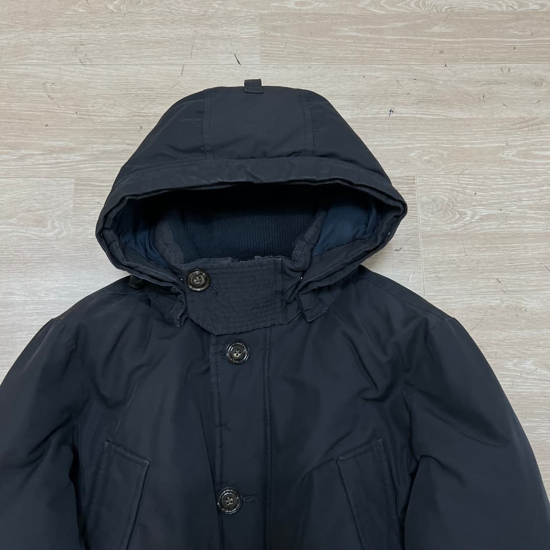 타미힐피거 구스다운 후드 미디엄 패딩 점퍼 [블랙] S/90 상품이미지2