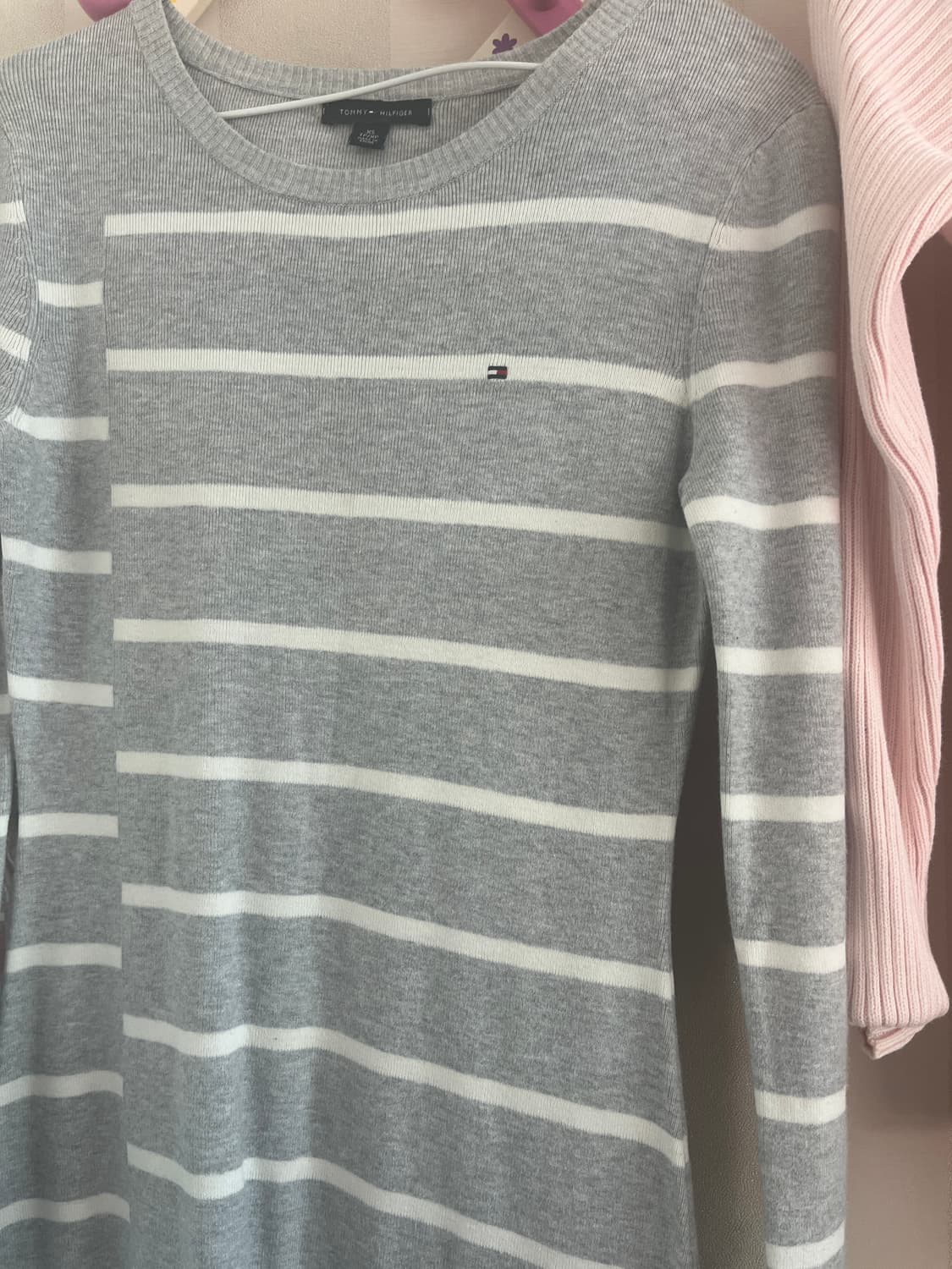 타미힐피거 딱붙미니원피스+딸기우유연핑크딱붙투웨이골지집업 상품이미지2