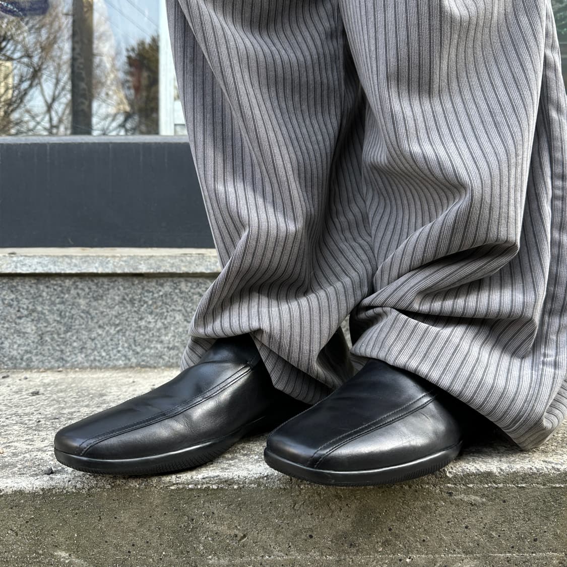 00s 빈티지 블락 프라다 스포츠 스퀘어 토 로퍼 상품이미지8