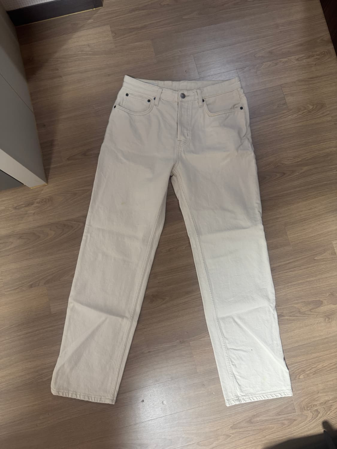 zara 자라 스트레이트핏 크림진 31사이즈 판매 상품이미지1