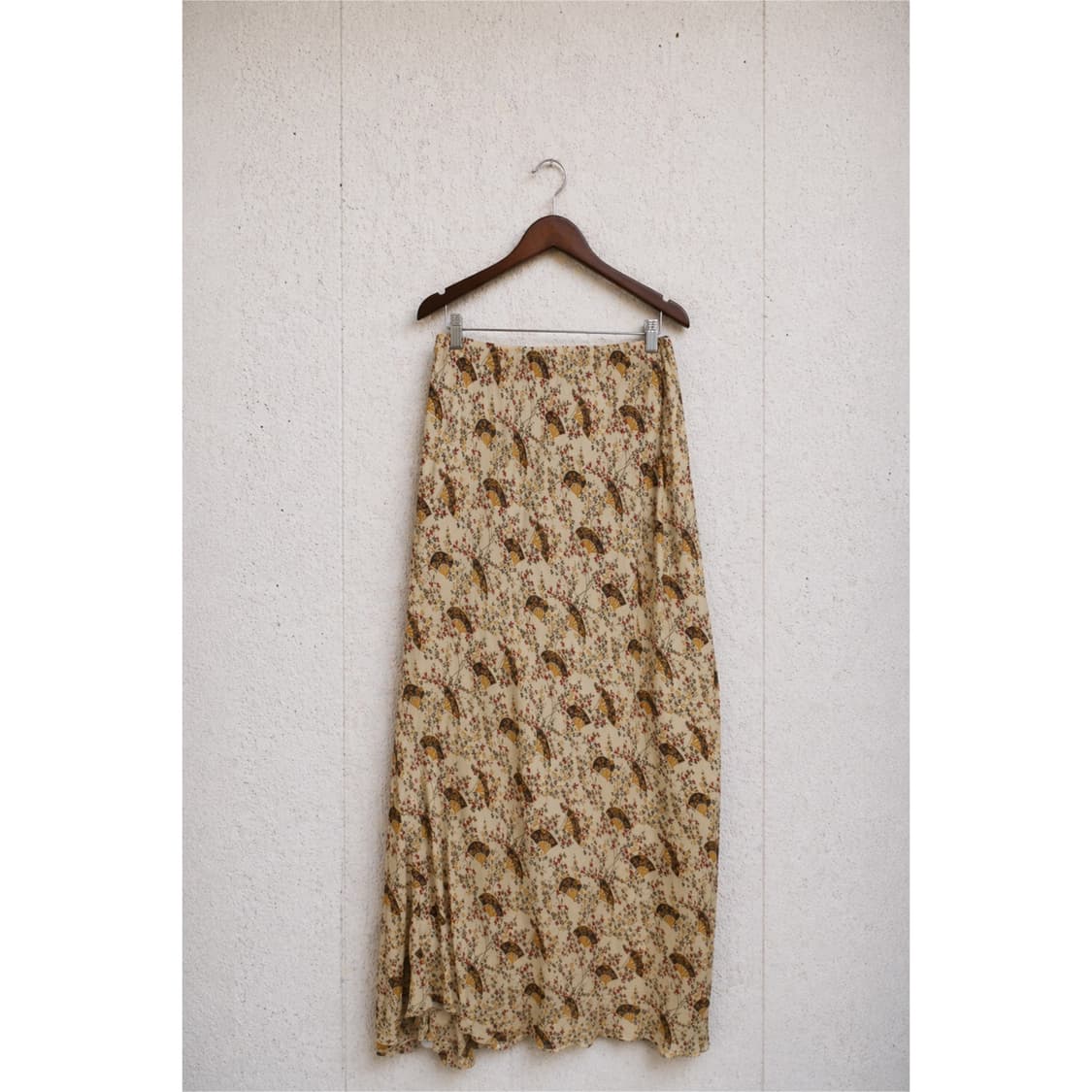 부채 무늬 노랑 빛 치마 상품이미지2