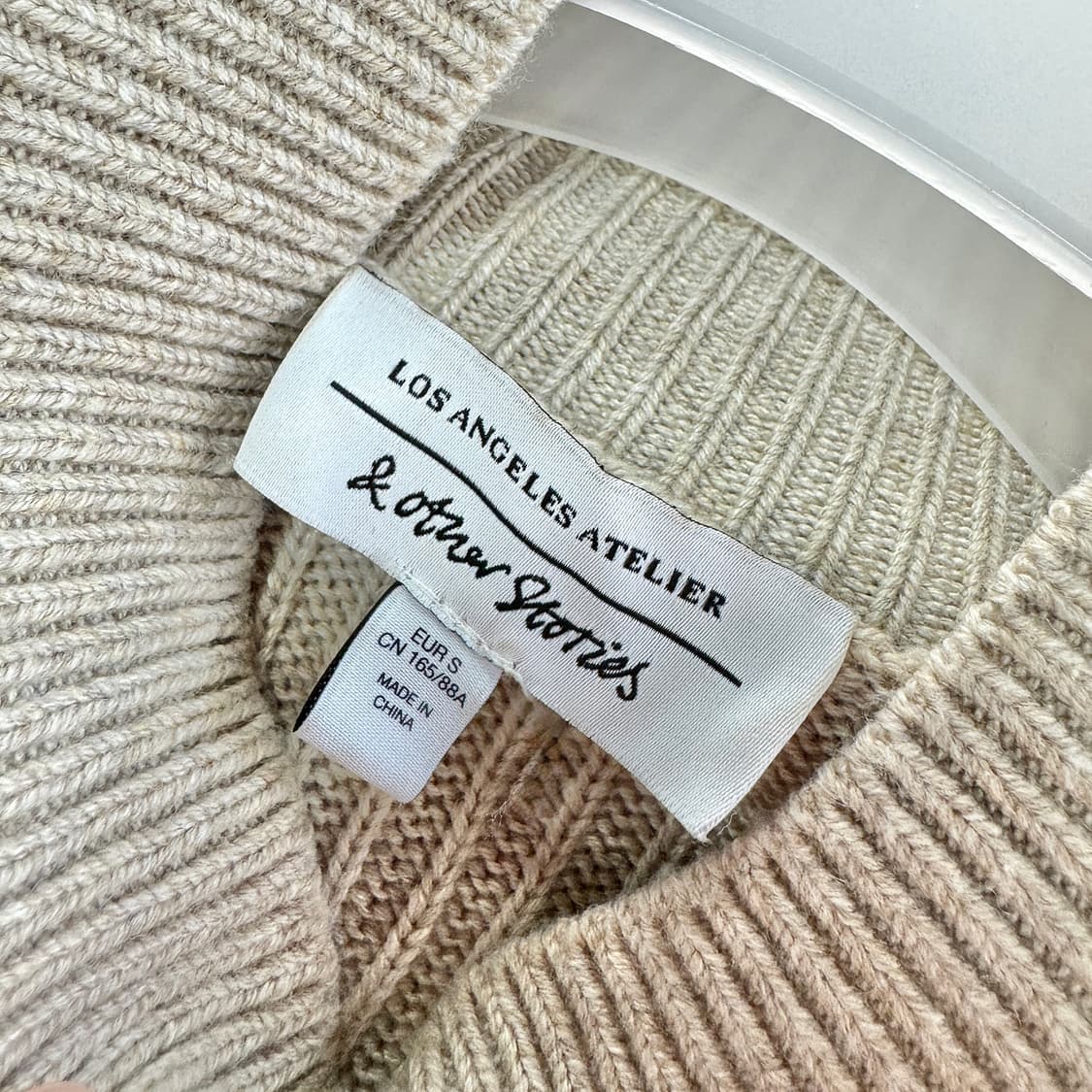 앤아더스토리즈 모크넥 롱 니트 원피스 상품이미지3