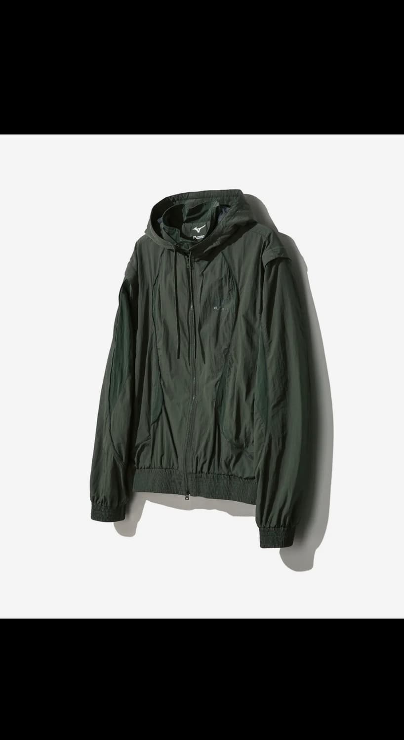 일꼬르소X미즈노 인시전 디태처블 윈드브레이커 카키 상품이미지1