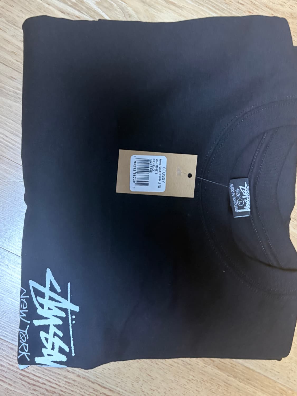 스투시 뉴욕 롱슬리브 블랙 L 상품이미지1