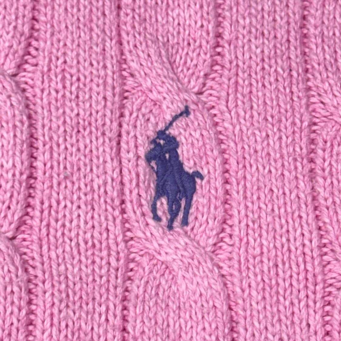 (XL) 폴로 랄프로렌 QR라벨 케이블니트 핑크 상품이미지3