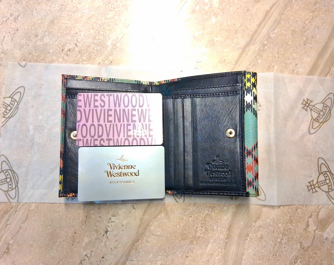비비안 웨스트우드 타탄체크 반지갑 (새상품) 상품이미지6