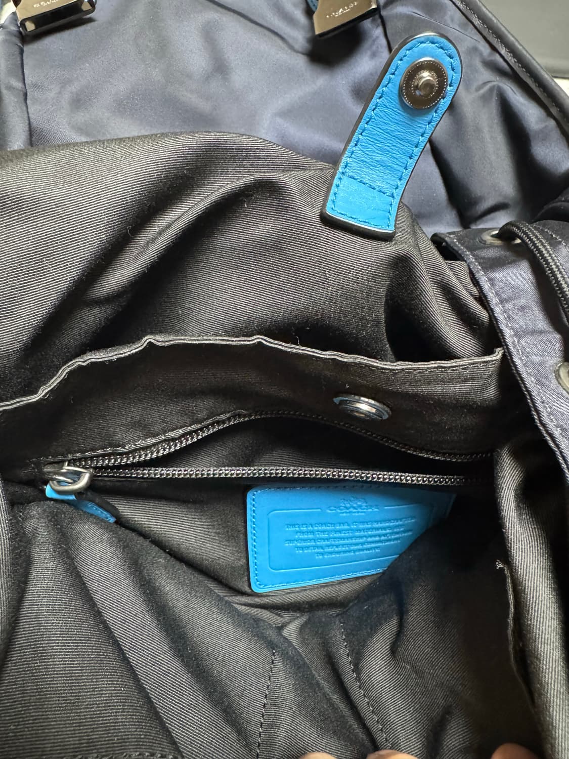 코치 뉴욕 레더 백팩(정품) 상품이미지6