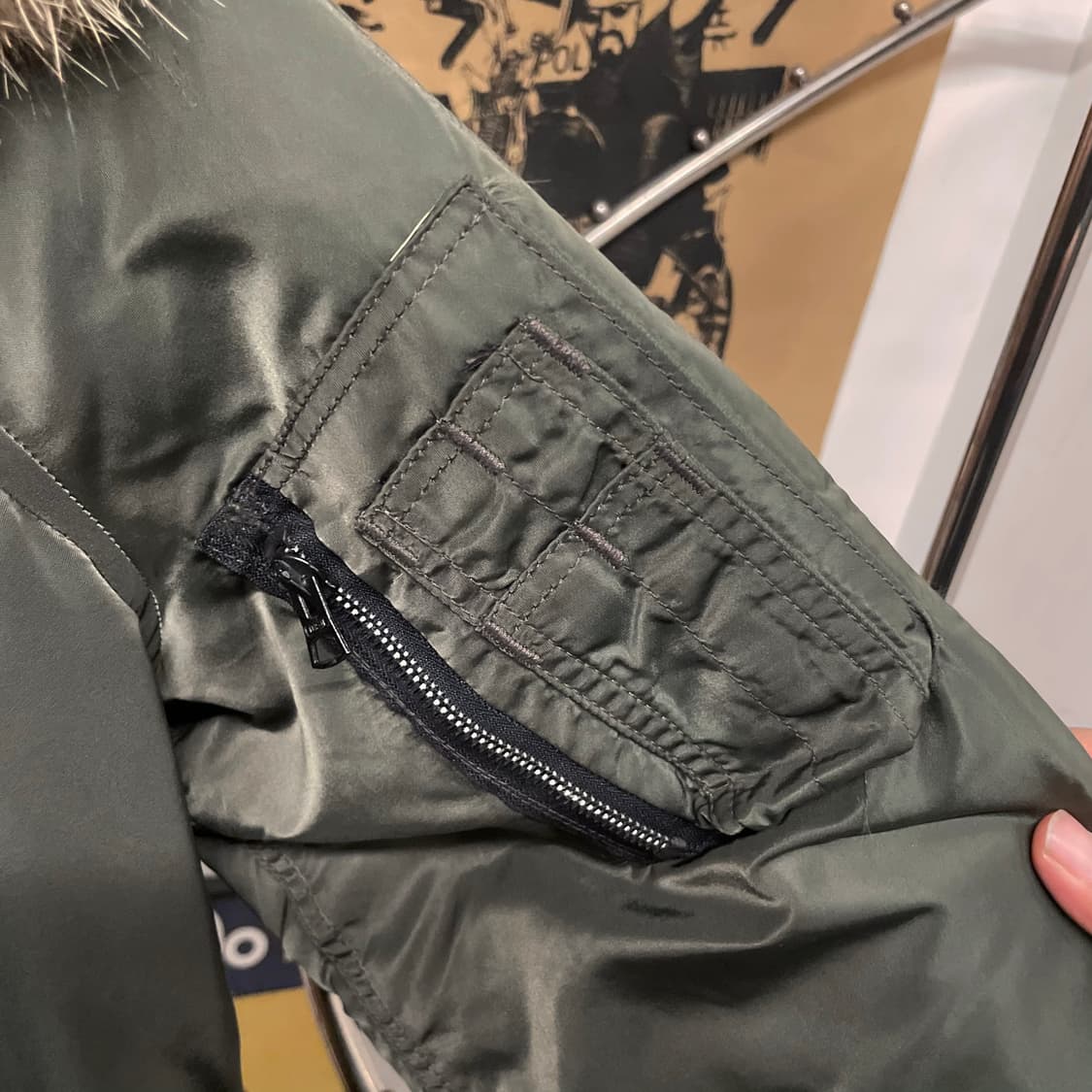 80s 스피왁 골든 플리스 N3B 퍼 후드 야상 자켓 밀리터리 상품이미지5