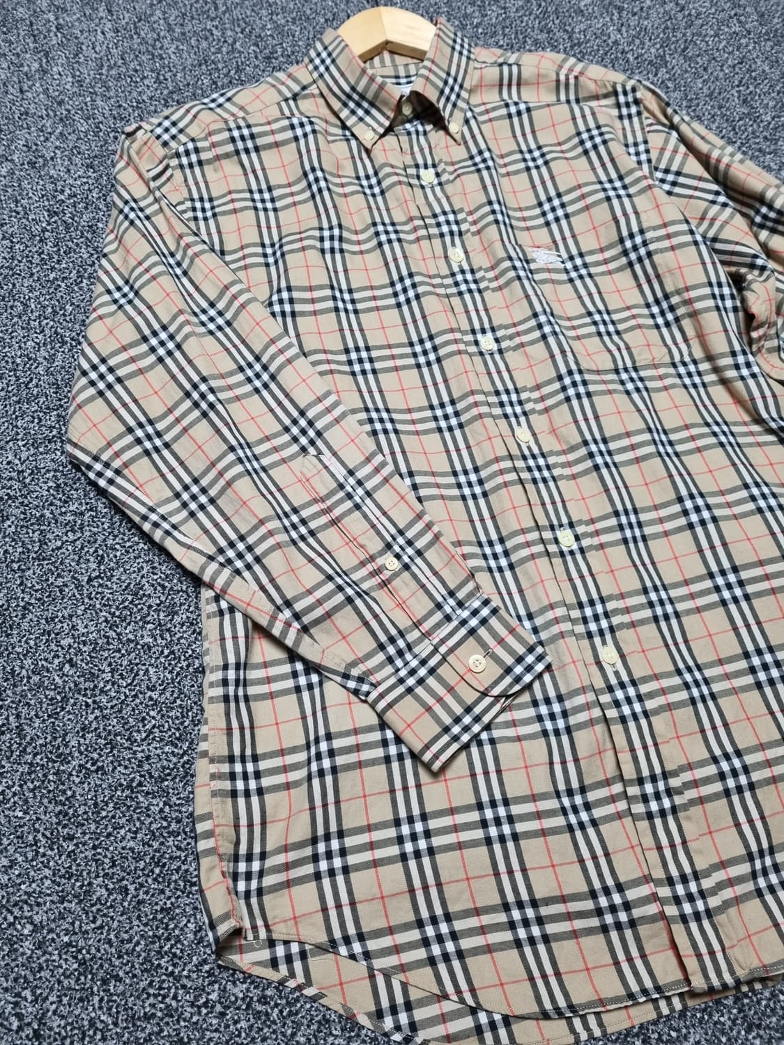 (정품) 버버리 남성 노바체크 셔츠 남방 상품이미지4