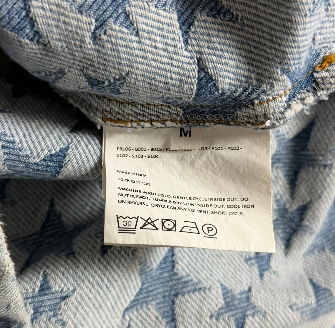 (M) ERL 이알엘 스타 패턴 데님 셔츠 + 반바지 상품이미지6