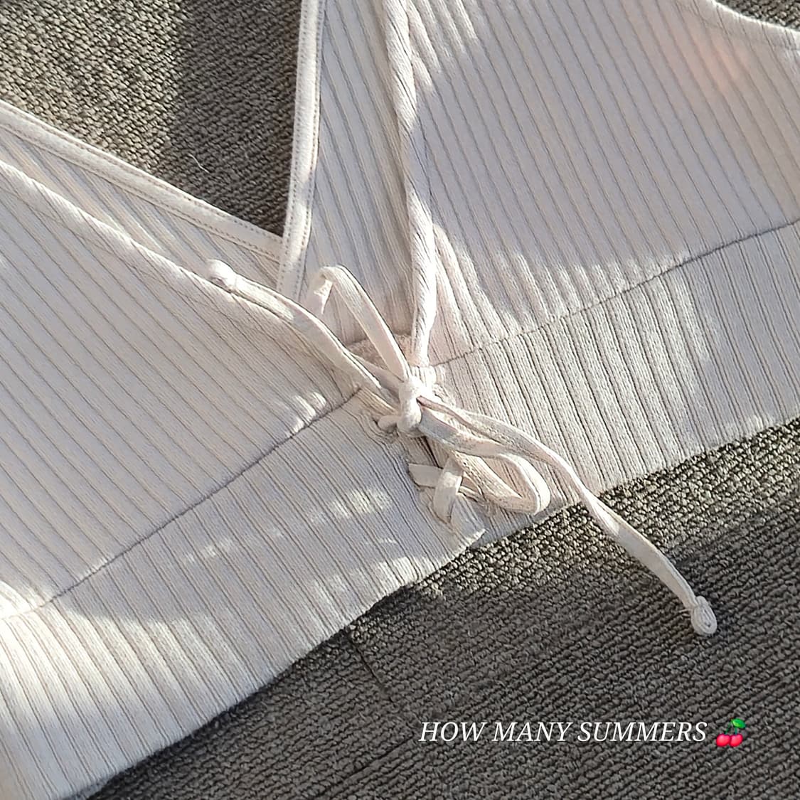 베이지 탑 슬리브리스 상품이미지7