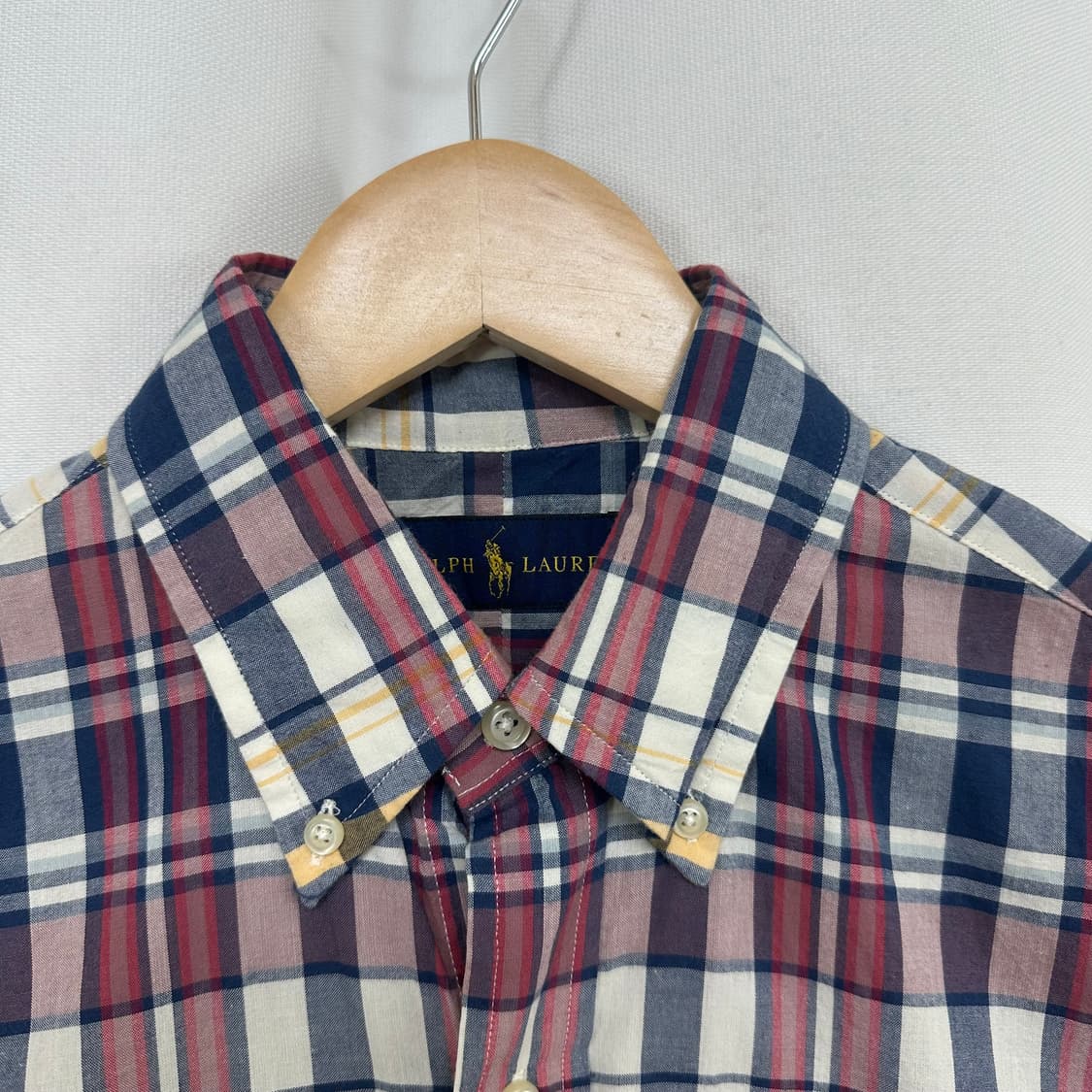 랄프로렌 남자 면 체크 반팔셔츠 S  PPD  상품이미지4