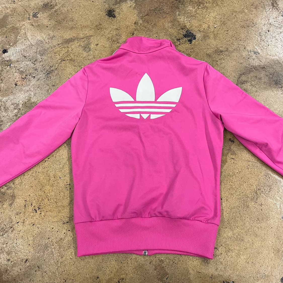 [정품/95] 아디다스 핑크색 삼선 져지 트랙탑 b18 상품이미지4