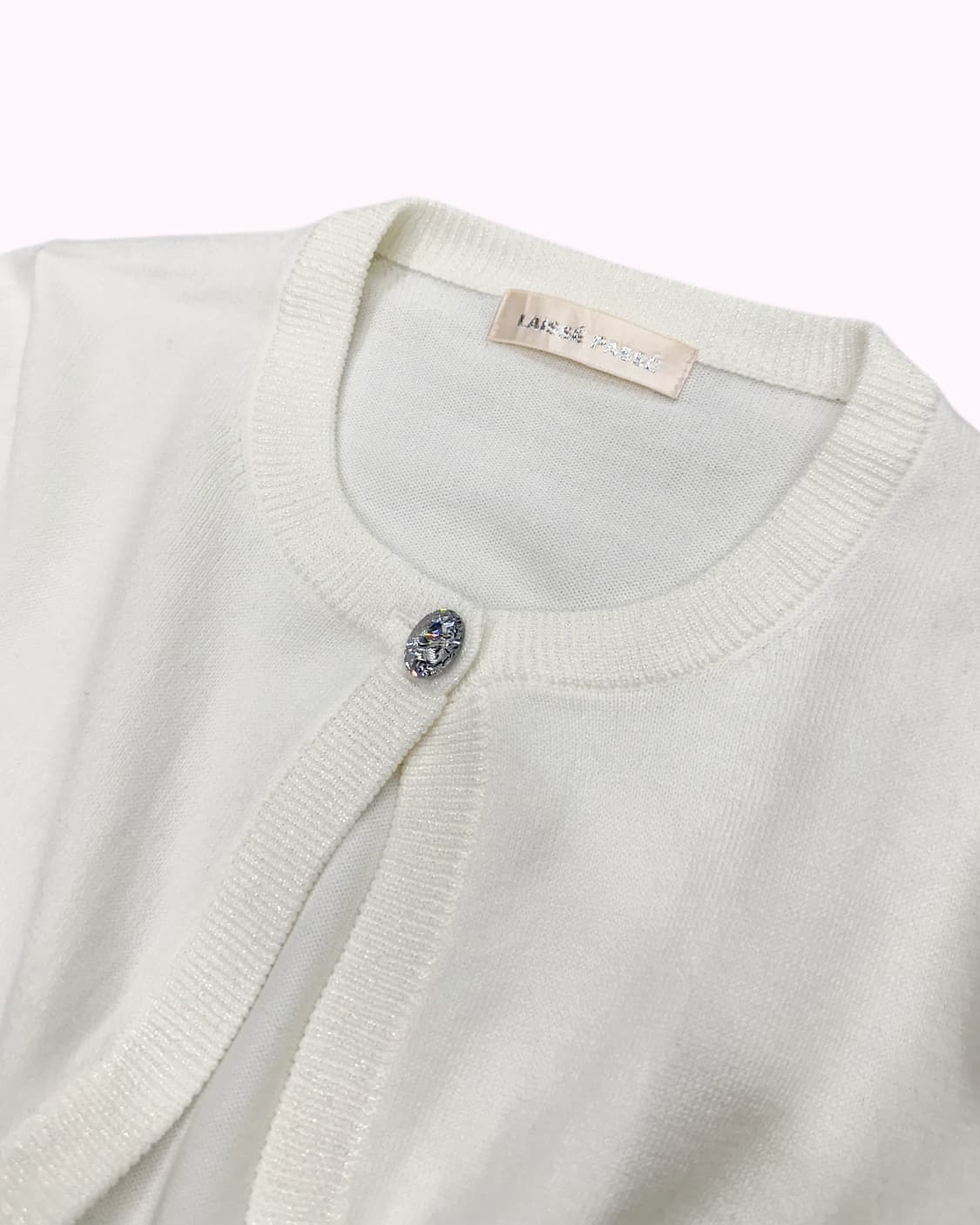 LAISSE PASSE cubic button cream bolero 상품이미지2