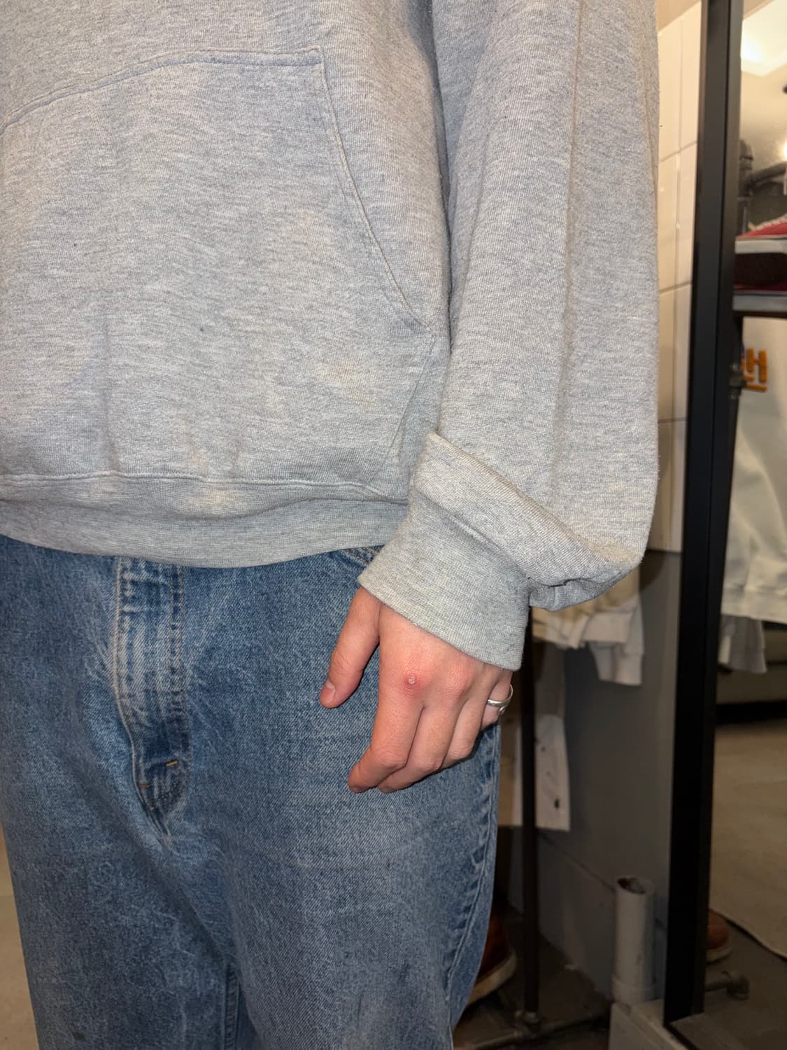 90’s Stussy durable timeless logo hood 상품이미지7