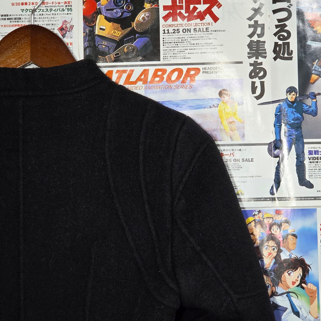 빈티지 블랙 버튼 울 자켓 상품이미지5