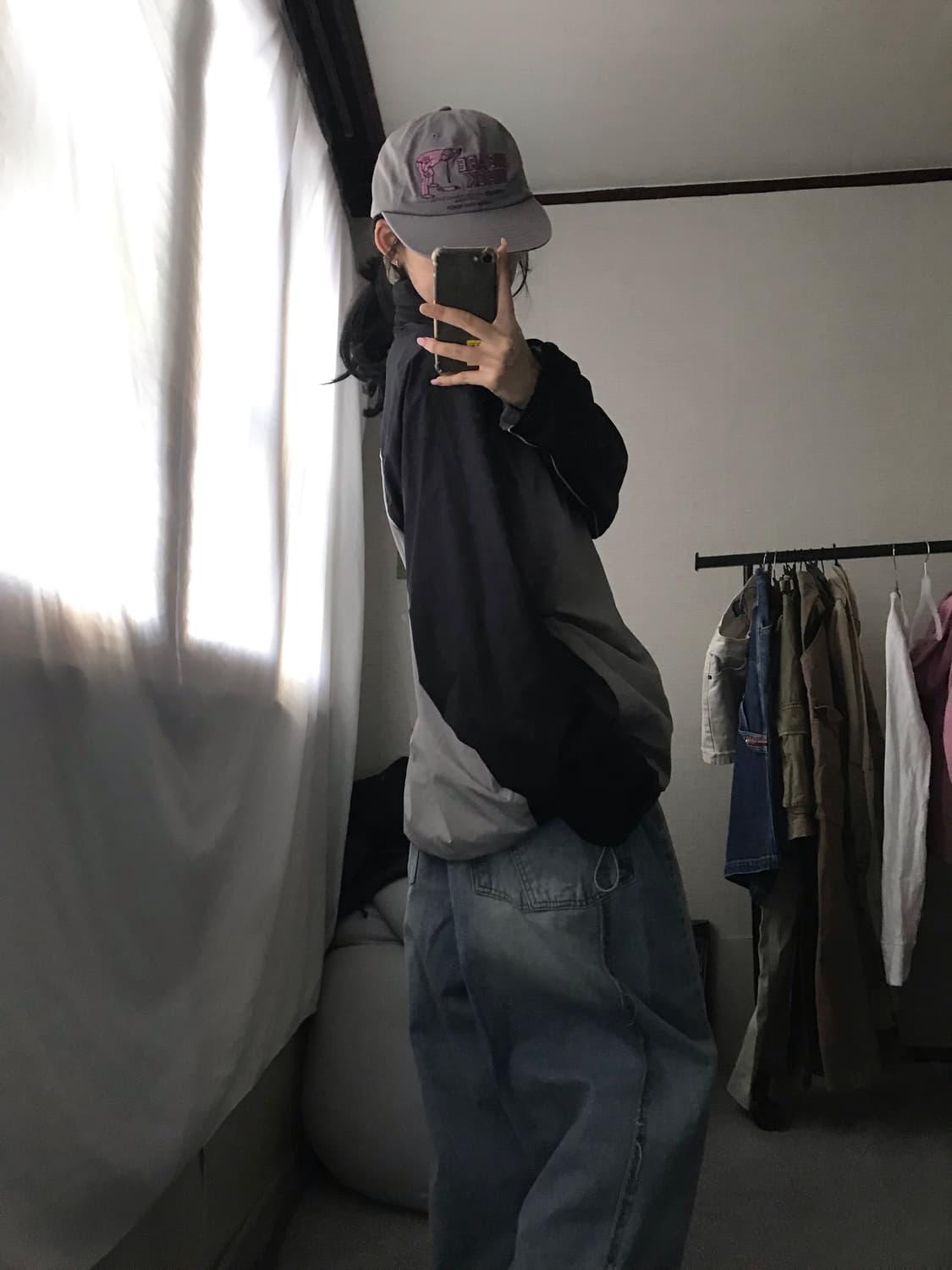 나이키 그레이 나그랑 바람막이 상품이미지2