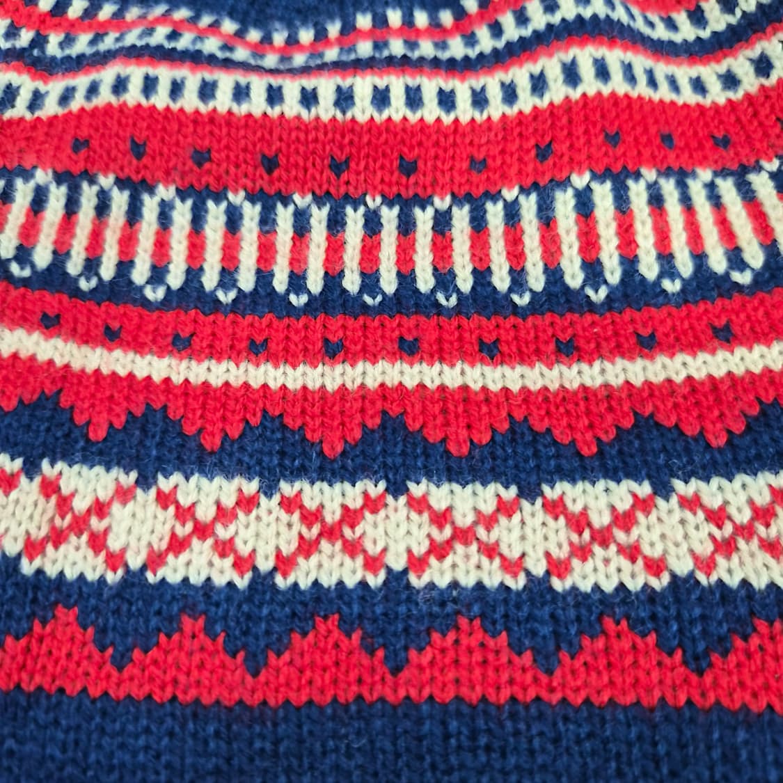 노르딕 패턴 니트 비니 남녀공용 상품이미지4