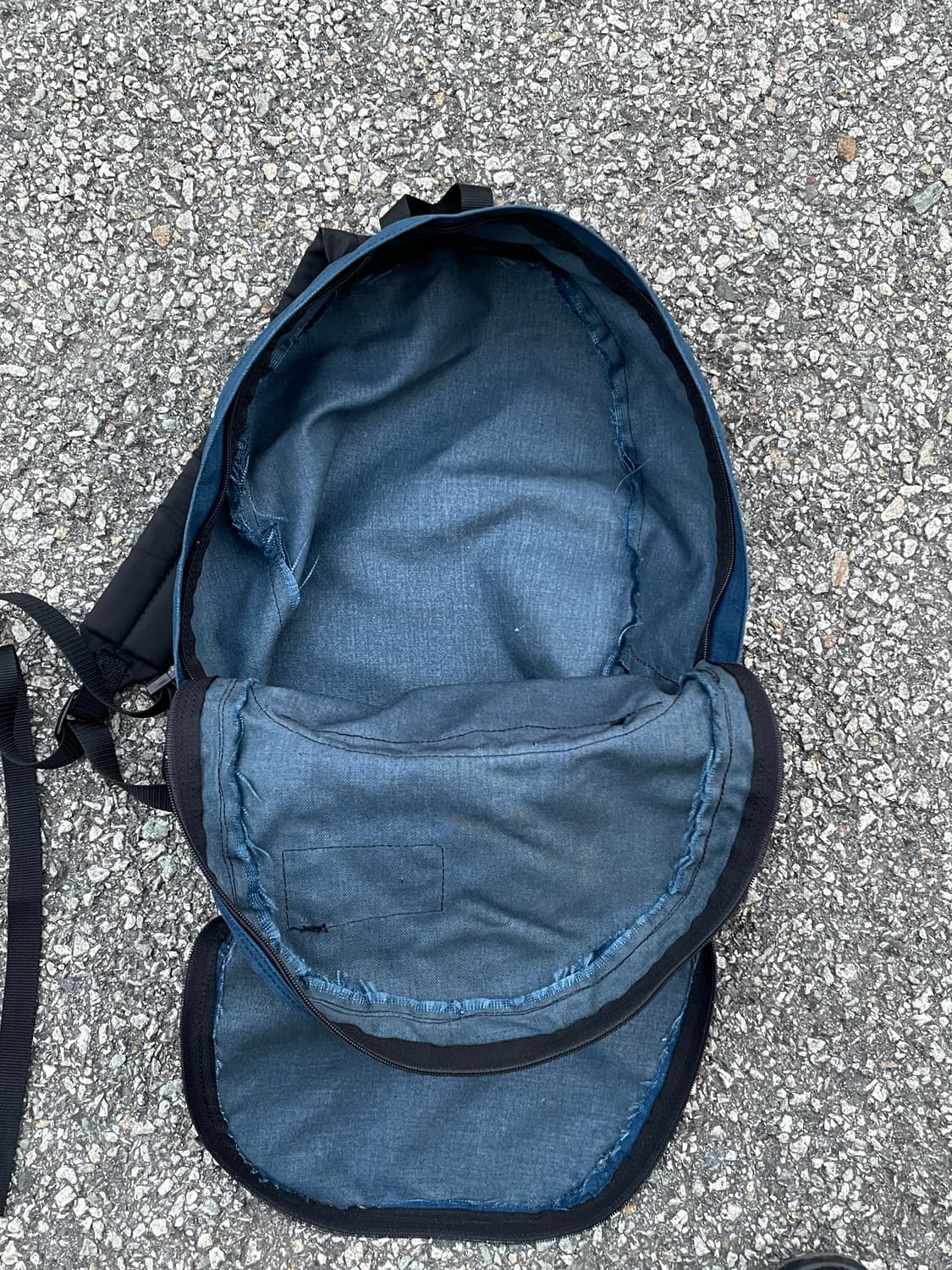 80s-90s Eddie Bauer Nylon Indigo Backapa 상품이미지8