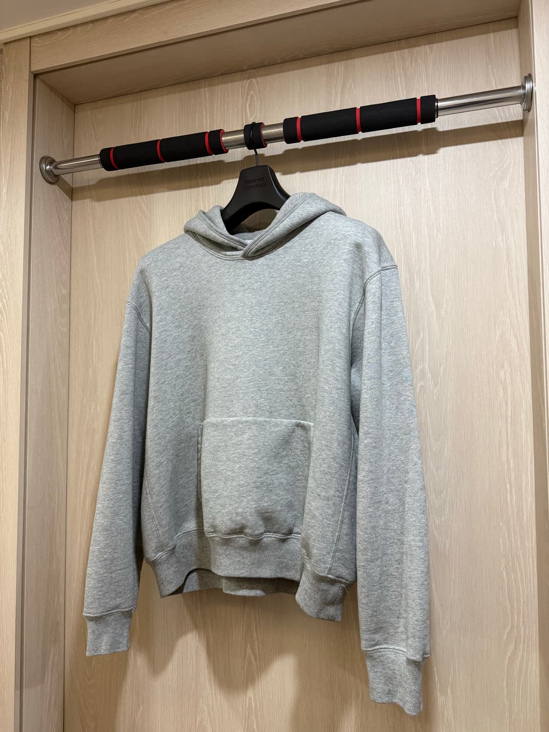 lady white LMINI HOODIE (heather grey) M 상품이미지2