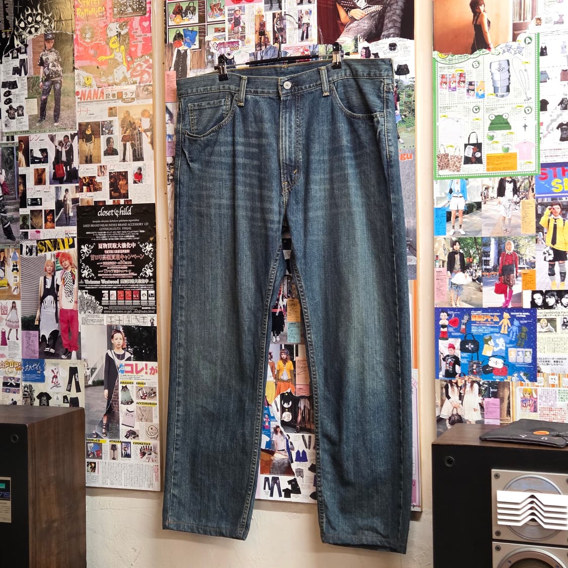 리바이스 505 워싱 데님 팬츠 상품이미지6