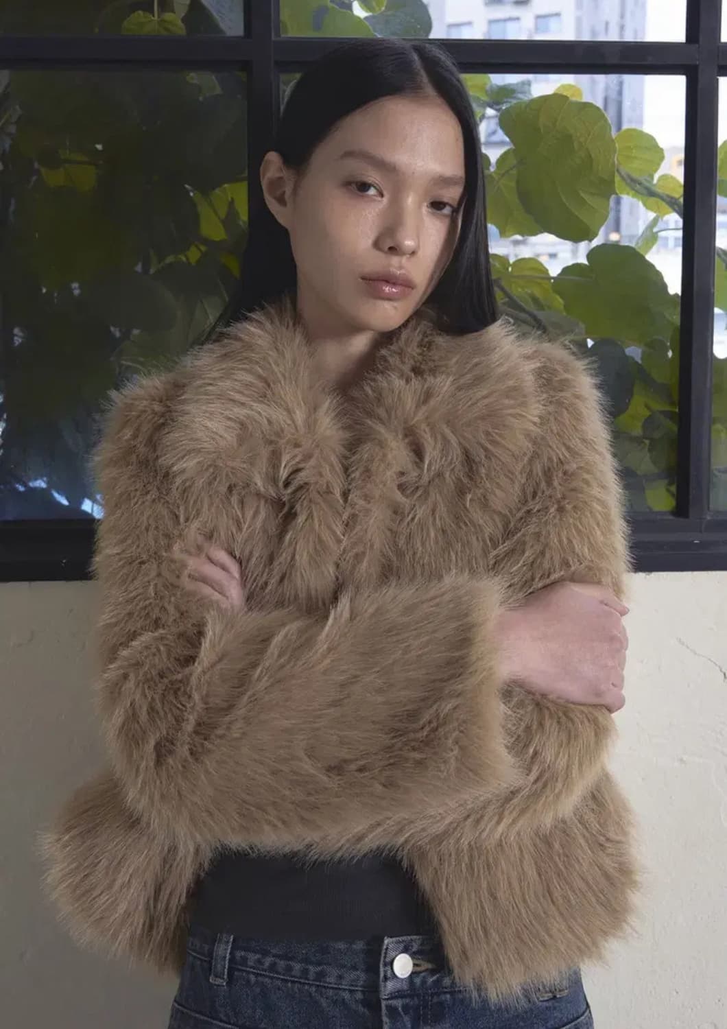 오데스 퍼자켓 베이지 새상품 상품이미지1