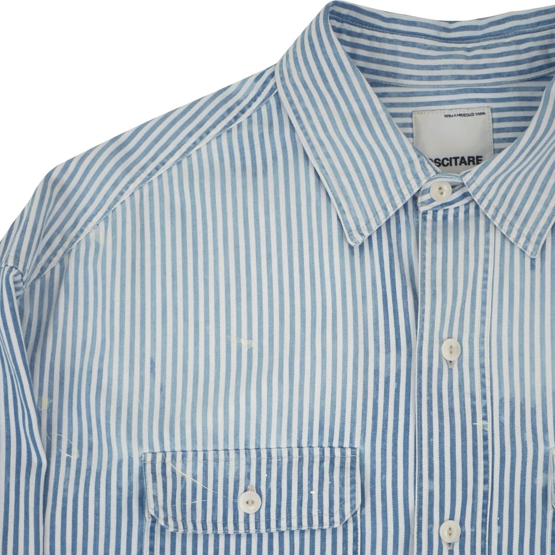 oscitare 빈티지 페이디드 히코리 셔츠 / 라이트 블루 / 1 상품이미지6