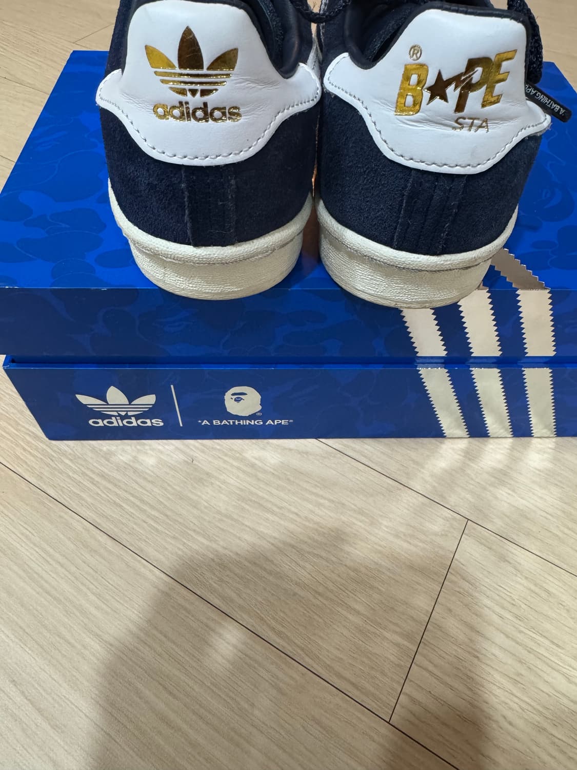 아디다스 베이프 캠퍼스 80s 네이비 235 상품이미지2