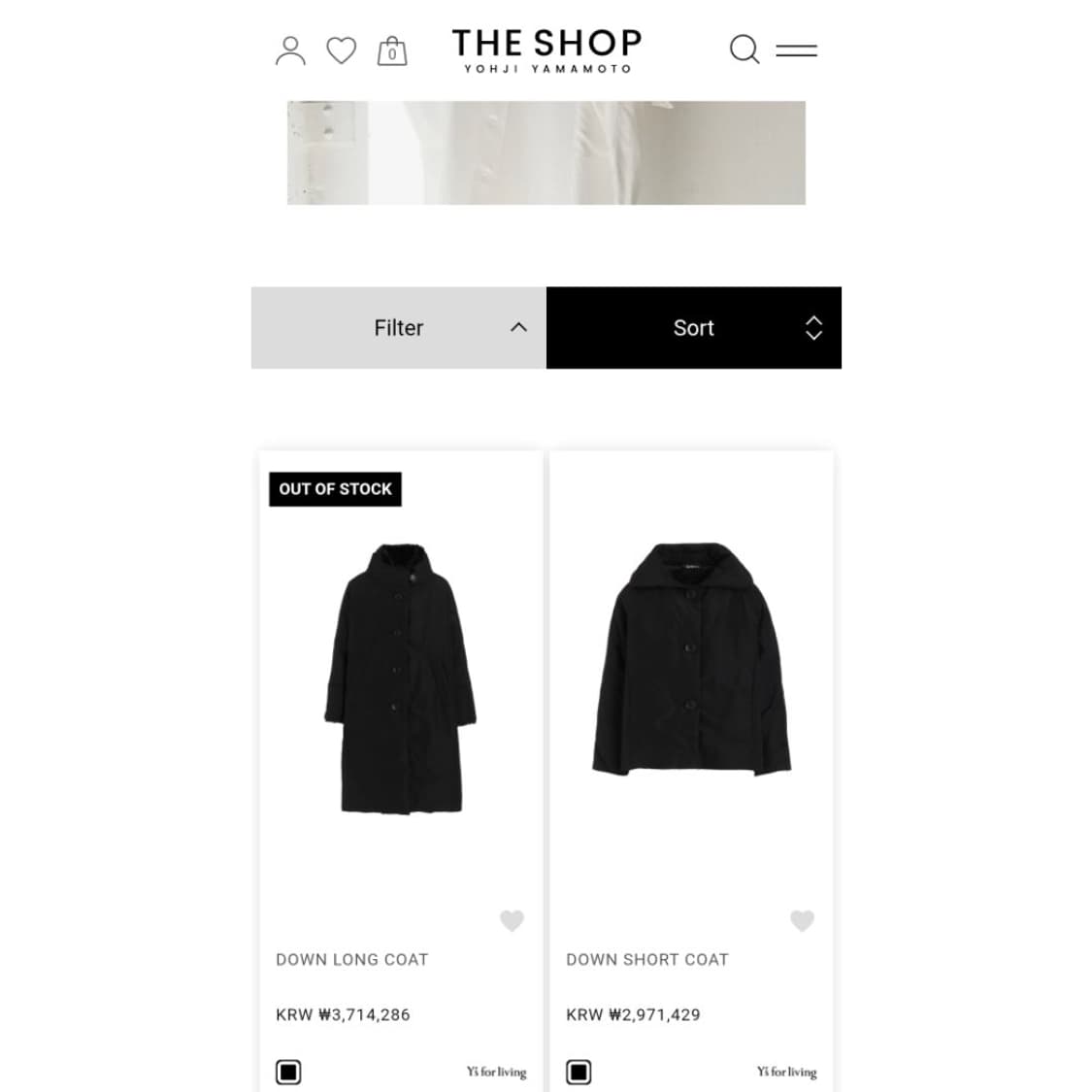 (희귀)요지 야마모토 Y's for Living 푸퍼 코트 패딩 자켓 L 상품이미지8