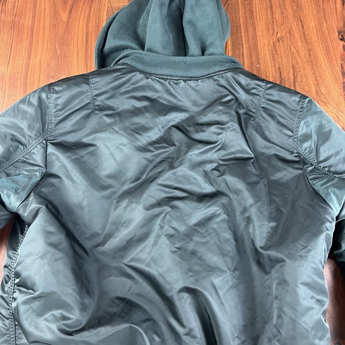 10s 알파 인더스트리 MA-1 D-TEC 후드 자켓 상품이미지6