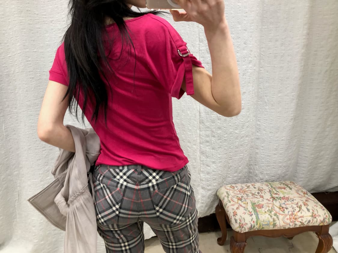 Buckle point plum tee 상품이미지2