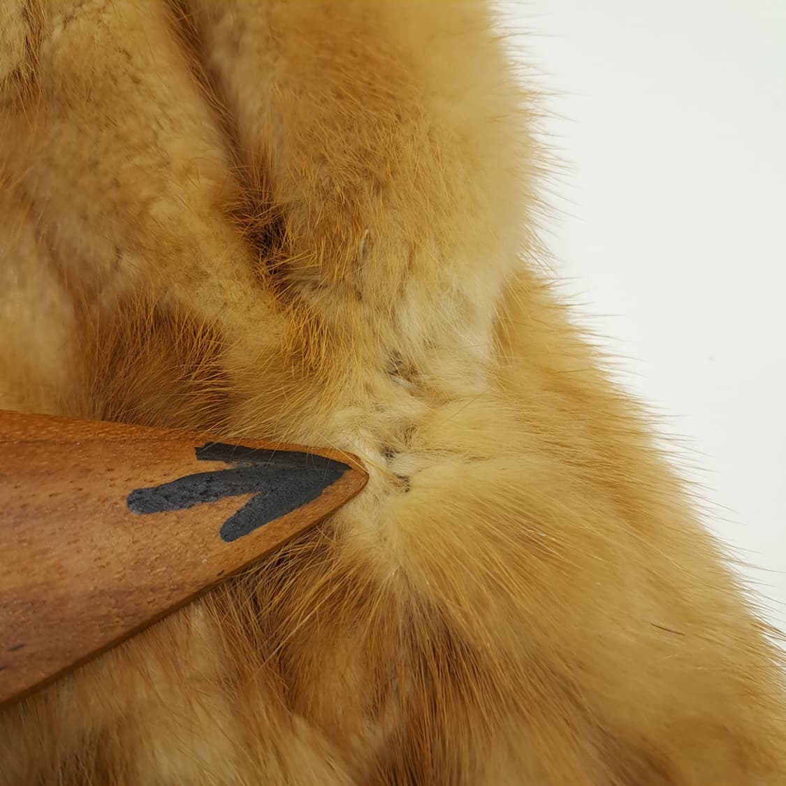 CN730W S 타임 포스트모던 폭스카라 골드 밍크 퍼 자켓 상품이미지7