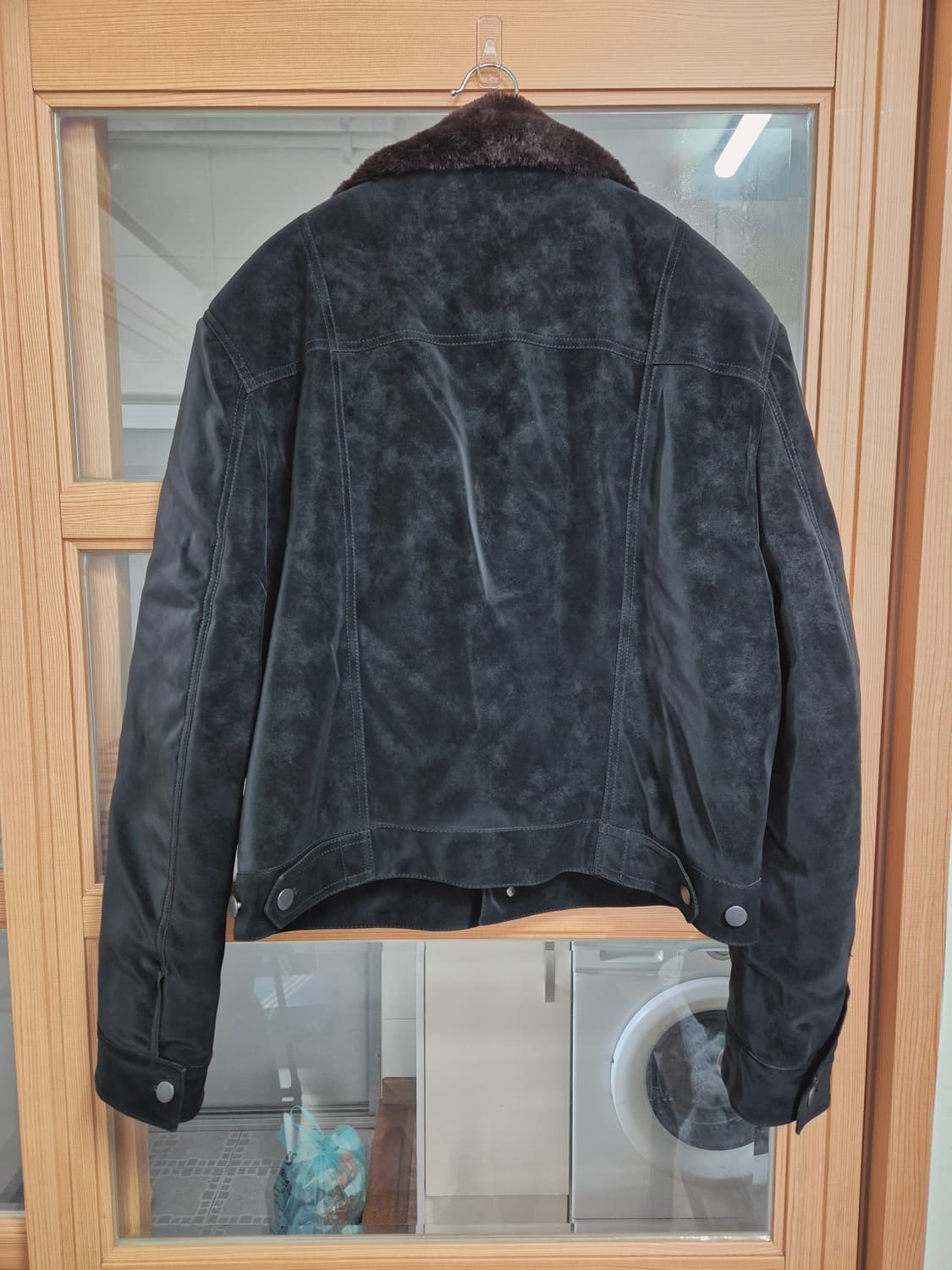 알렌느 퍼 블루종 브라운 블랙 상품이미지2